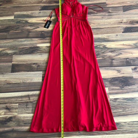 BNWT La Femme floor length gown - Picture 9 of 10